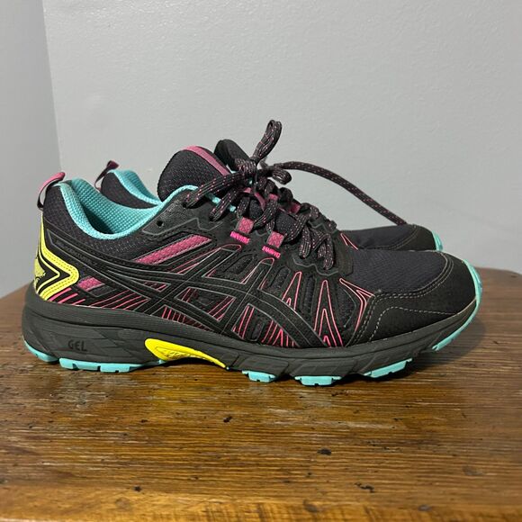 Asics GEL-Venture 7 Running Sneakers Shoes Women's US 9 Black Synthetic 1012A983 - Picture 2 of 11